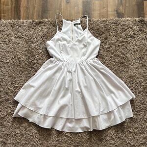 Elegant White Mini Dress